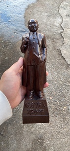 沉香木雕刻东方伟人邓小平摆件木质邓公家居客厅红木工艺品装饰品