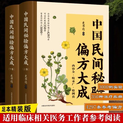 正版  中国民间秘验偏方大成第4四版上下册 史书达著 病系分列内科外科妇科儿科男科五官科皮肤科骨伤科癌瘤科中国民间秘验书籍
