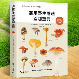 实用野生蘑菇鉴别宝典 大作晃一吹春俊光野生蘑菇使用图鉴书籍食用蘑菇菌菇松茸菌类野生菌野生毒蘑菇识别方法采书蘑菇百科大全书
