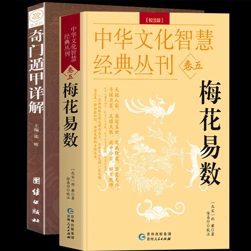奇门遁甲书籍正版详解+梅花易数全2册白话精解周易本义译注六爻玄机沈氏玄空学全书易经大全阴阳五要风水周易全书易经入门风水学书