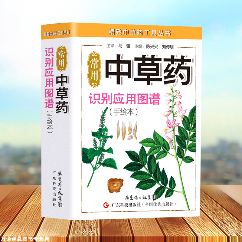 393页铜版纸】常用中草药识别应用图谱手绘本精致中草药工具丛书中医中药学习用书 医学院校参考用书本草纲目中医学入门药材辨认书
