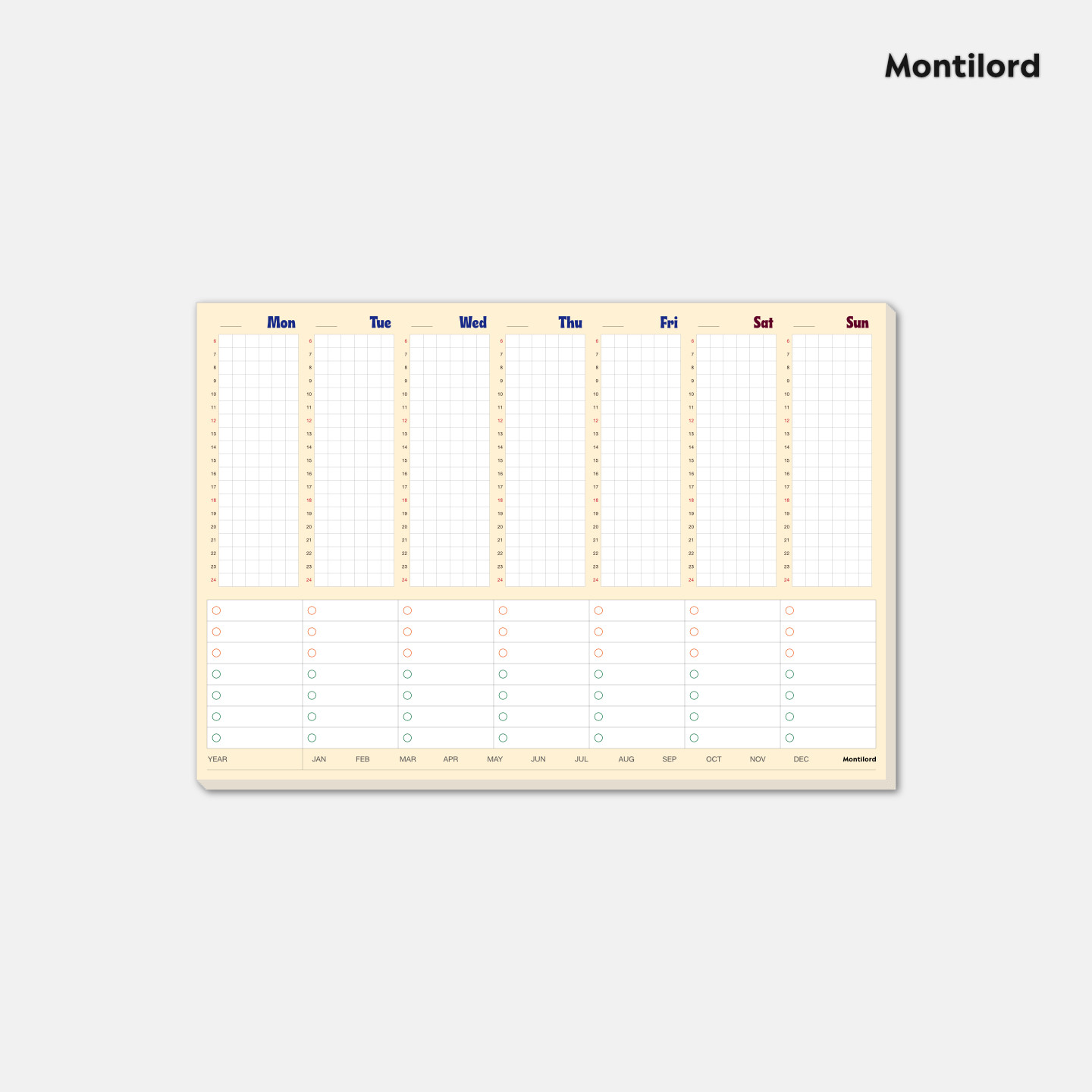 Montilord便签本B5周打卡