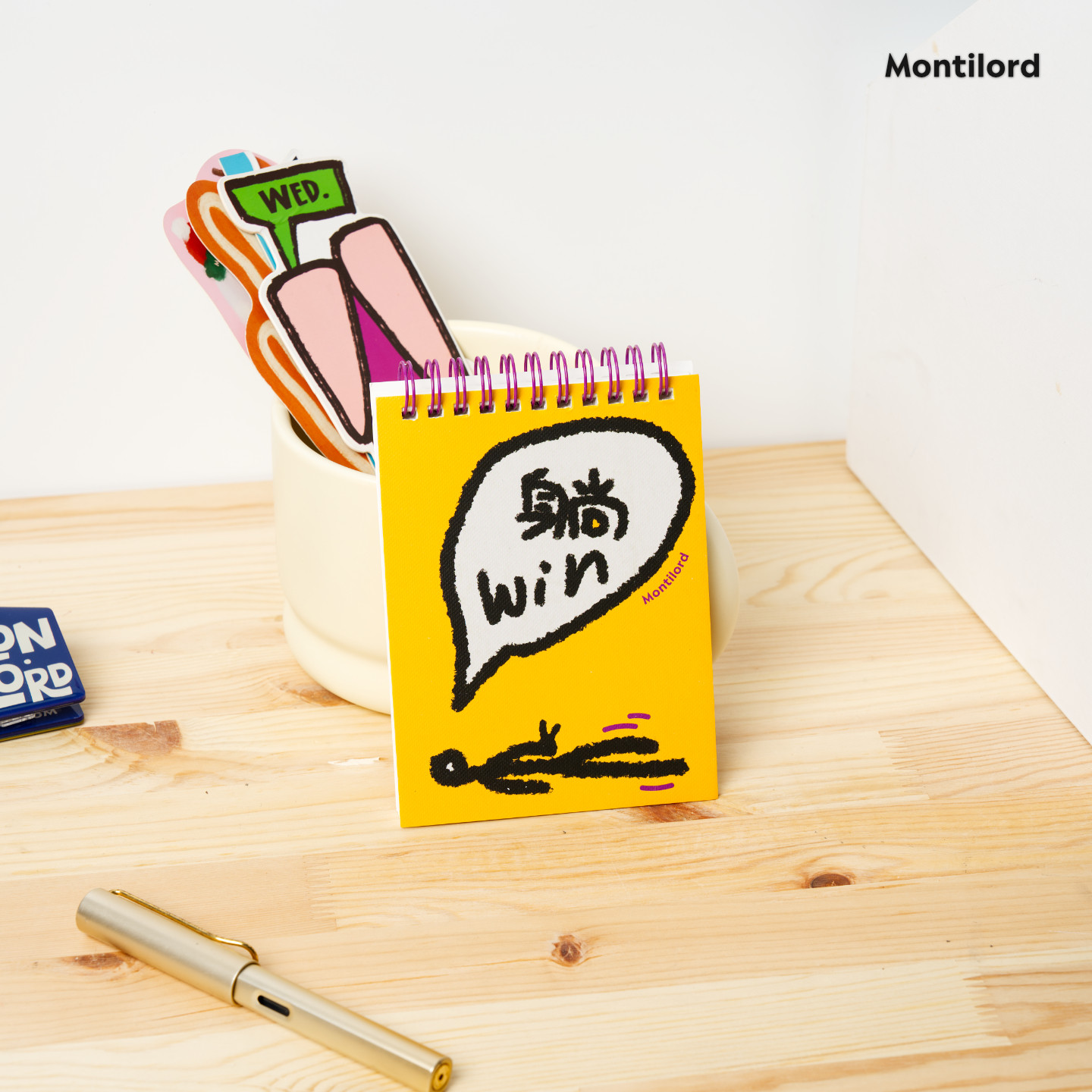 『Montilord』厚上翻线圈本A6空白躺win个性记录加厚护眼高效简约防水平摊顺滑笔记本好官方专用躺赢卡通ins