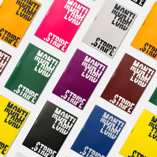 .stripe横线车线本软抄本软面高颜值日记本软皮笔记本手账本薄款 本B5 薄线装 本子ins风文具办公 Montilord