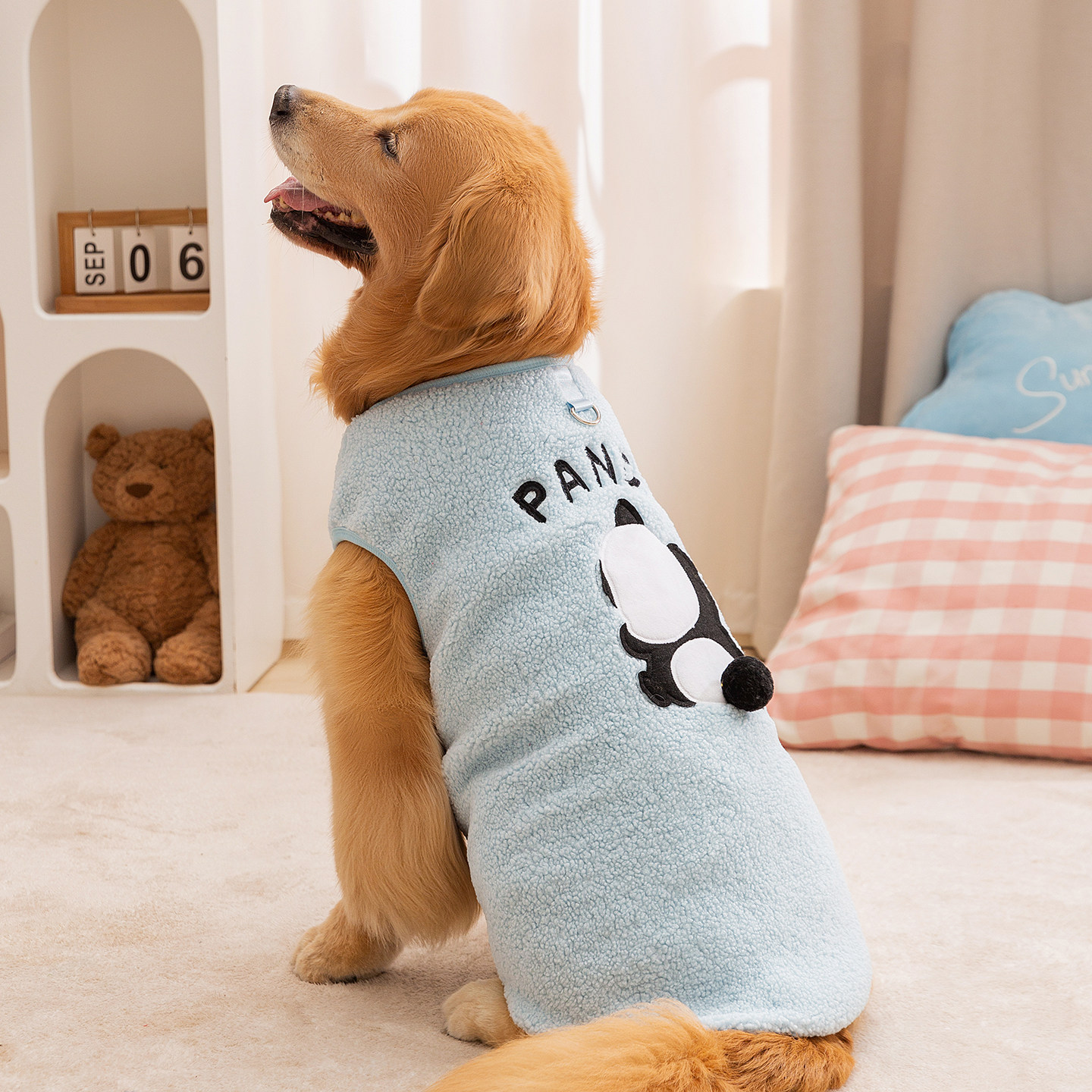 狗狗衣服冬装大型犬萨摩耶金毛拉布拉多边牧中型犬宠物秋冬季马甲