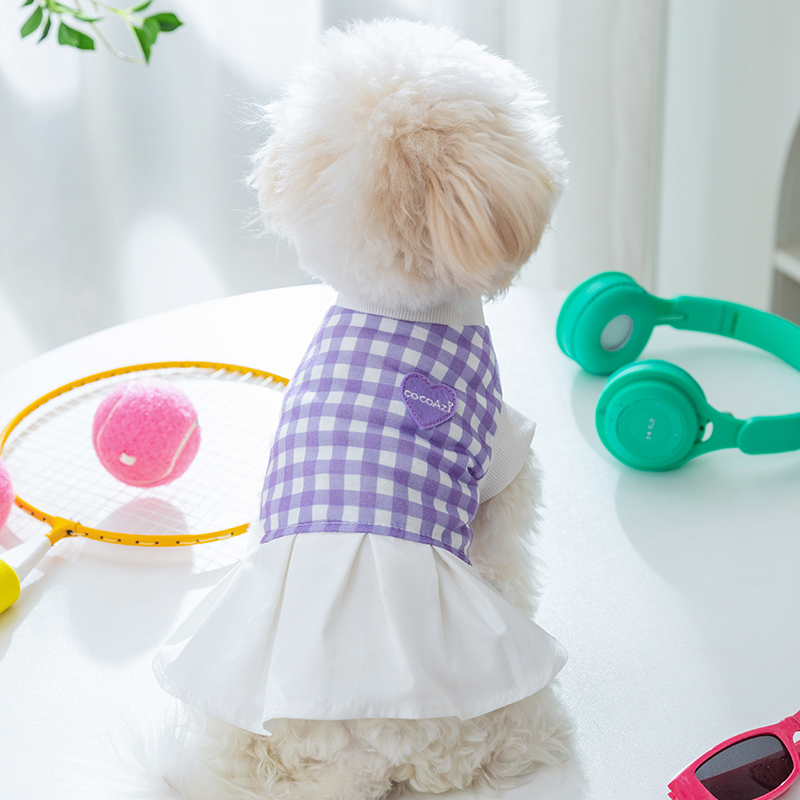 狗狗网球情侣装连衣裙子