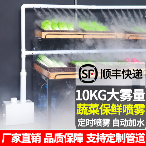 工业加湿器大雾量商用超市蔬菜保鲜麻辣烫展示柜摆摊水果捞喷雾机