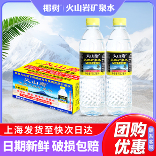 特价 海南椰树牌火山岩天然矿泉水542ml 包邮 饮用水 24瓶整箱小瓶装