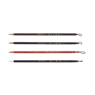 本悦宣笔纯狼毫毛笔蝇头小楷毛笔初学兼毫小楷书法抄经笔写心经书法用具小红毛瘦金体勾线笔专用般若心经小号