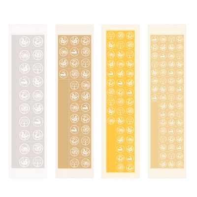 本悦古建纹28格作品考试毛笔书法