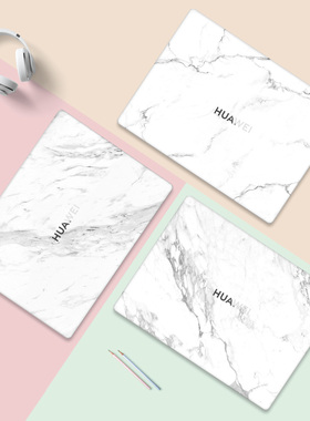 大理石纹理适用华为笔记本贴膜MateBook14电脑贴纸D16SE保护壳GT荣耀XPro Plus不留胶MagicbookPro14机身贴膜