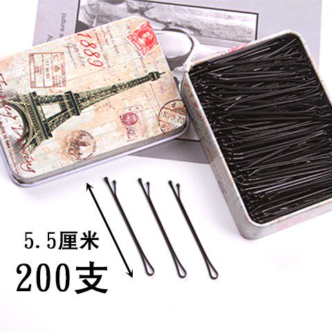 别针饰品黑色发卡子