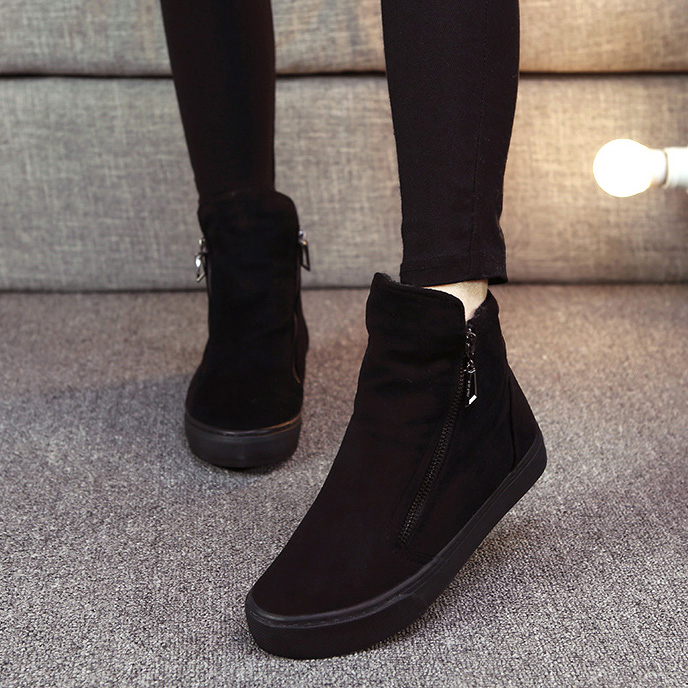 保暖学生雪地靴一脚蹬高帮二棉鞋