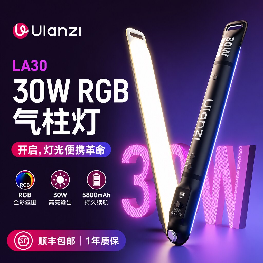 优篮子LA30气柱灯充气RGB棒灯图片