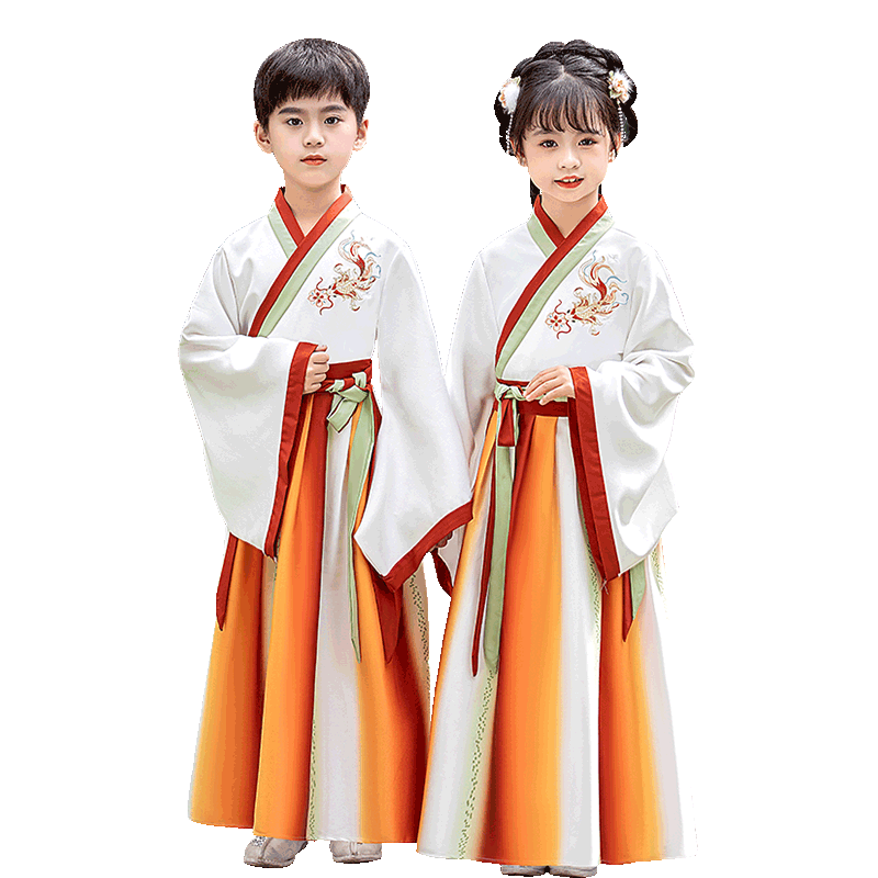 中国风古装汉服男童帅气