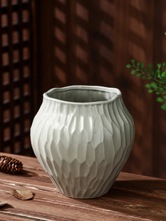 简约新中式陶瓷花盆家用创意异形轻奢桌面多肉蝴蝶兰流泉枫专用盆