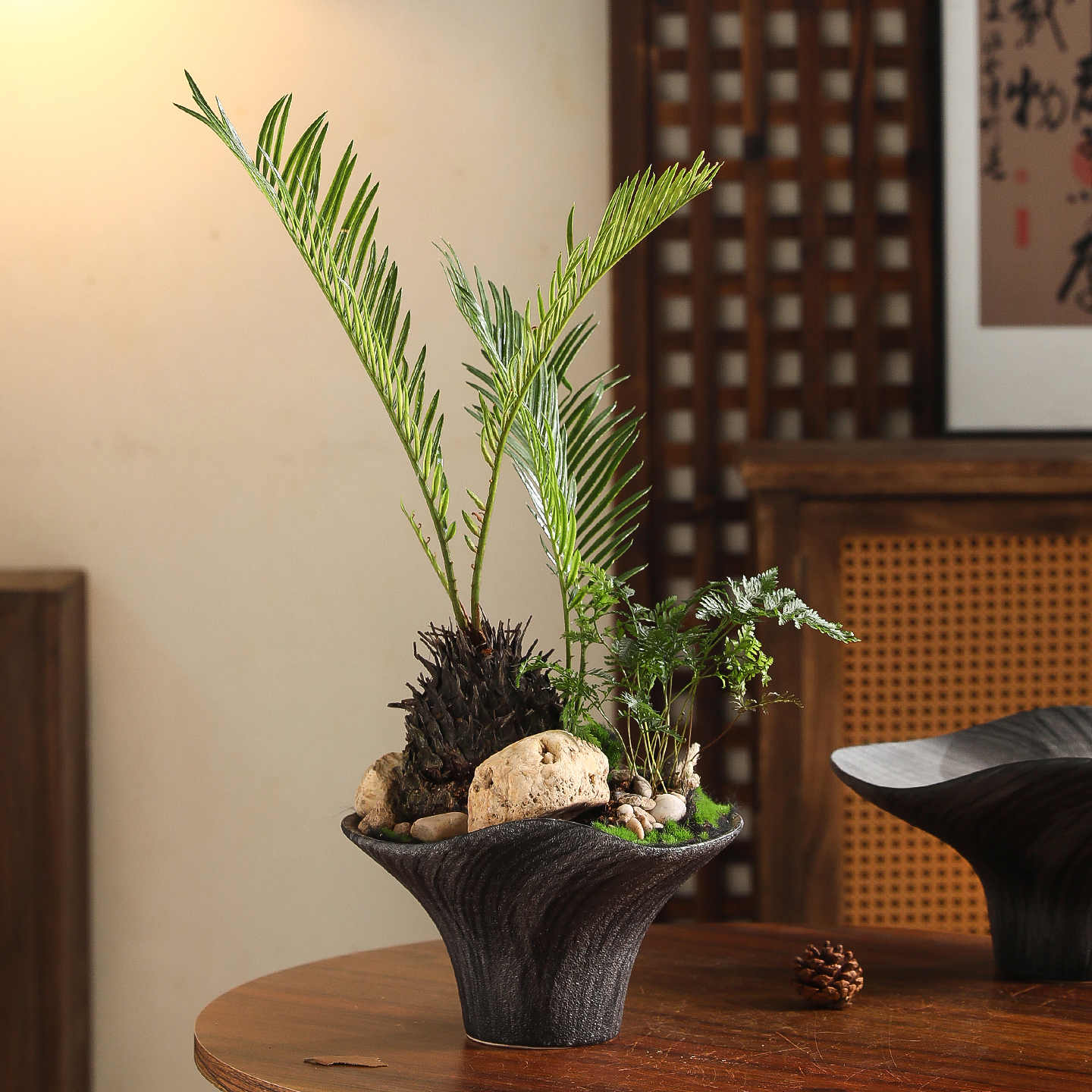 苔藓球专用盆栽陶瓷花盆