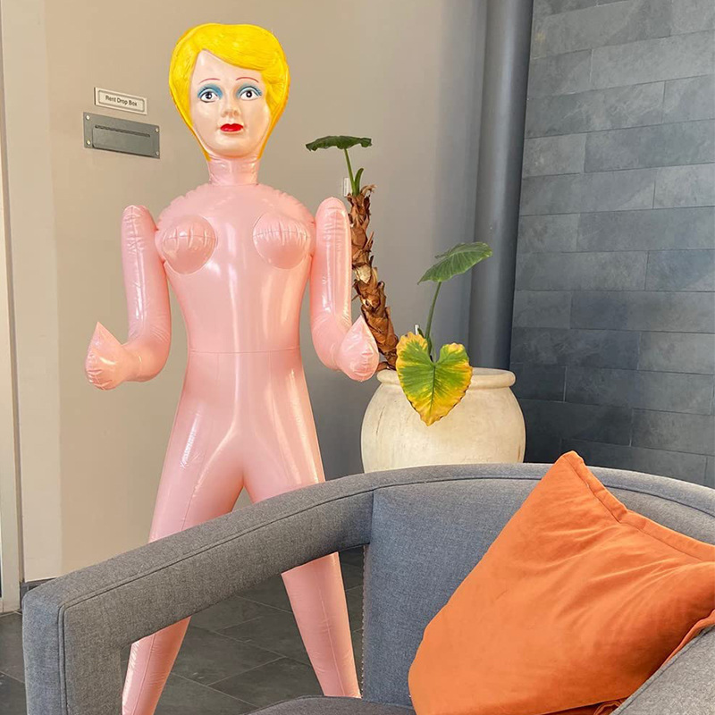 跨境PVC充气人偶玩具美女模特成人恶搞玩具 男人女人充气人体娃娃