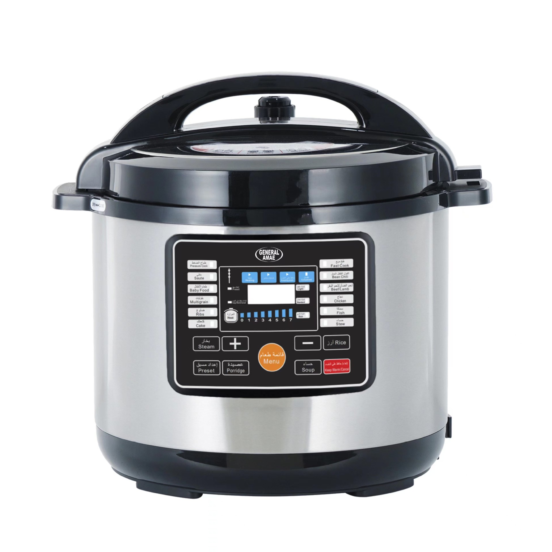 Pressure cooker 出口中东英文电压力锅 跨境电商12升英规欧规GCC