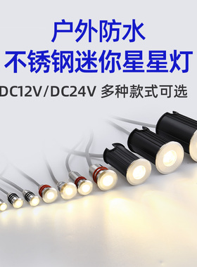 星星灯嵌入式地灯地埋灯led户外防水水下灯地射灯室外24V水池灯