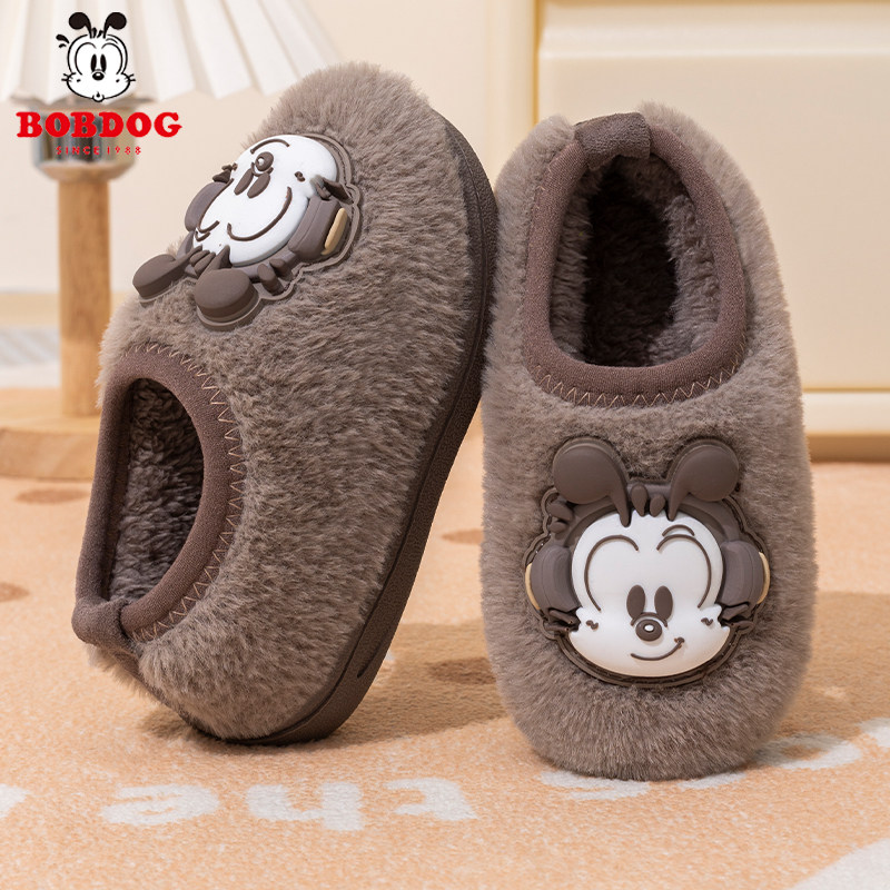 新款巴布豆儿童棉鞋包跟女童冬季室内防滑保暖棉鞋男婴幼儿毛拖鞋,童鞋/婴儿鞋/亲子鞋,棉鞋,淘宝优惠券,粉丝福利购,淘宝优惠卷