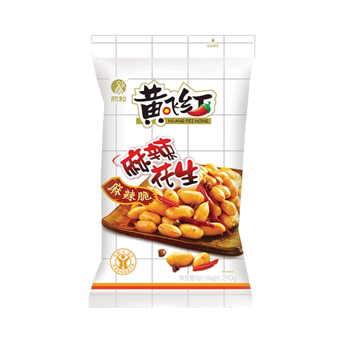 黄飞红麻辣花生210g香脆花生米
