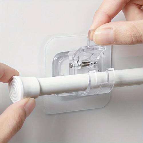 Self Adhesive Curtain Rod Holder,Adjustable Rod Bracket, Cur