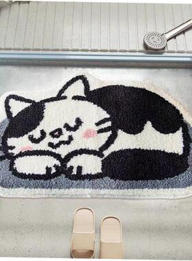 Absorbent felt bedroom entrance door mat bathroom rug carpet