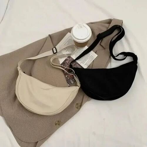 Women Shoulder Bags Solid Color Nylon Dumpling Messenger Bag