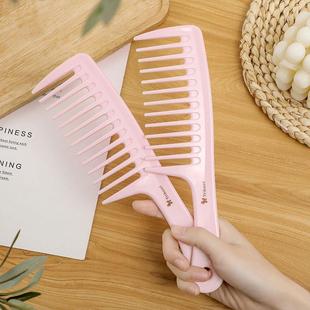 Large curly hair comb wide tooth comb big tooth comb pear