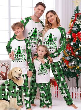 Christmas pajamas family set Xmas Woman Man children pyjamas