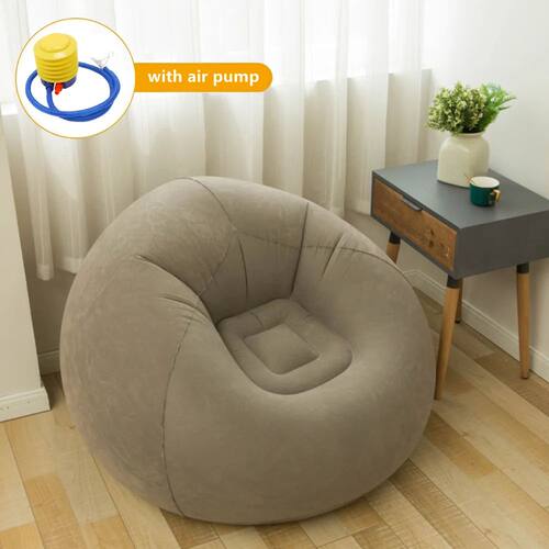Large Lazy Inflatable Sofa Chairs PVC Lounger Seat Bean Bag