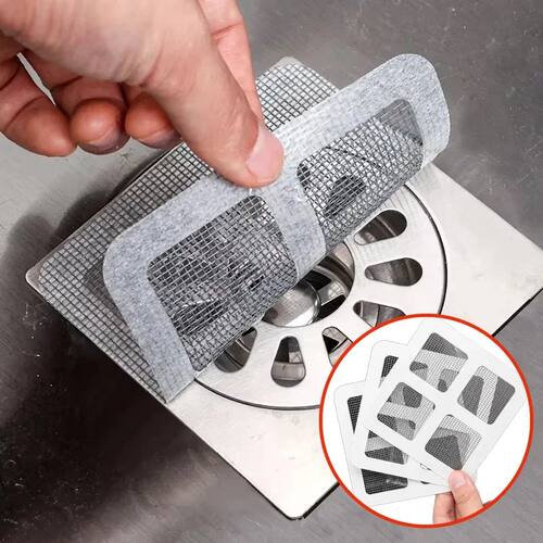 6-40pcs Disposable Hair Catcher for Shower Mesh Shower Drain