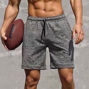 Quick Dry Running Shorts Men Solid Sports Clothing Fitness B