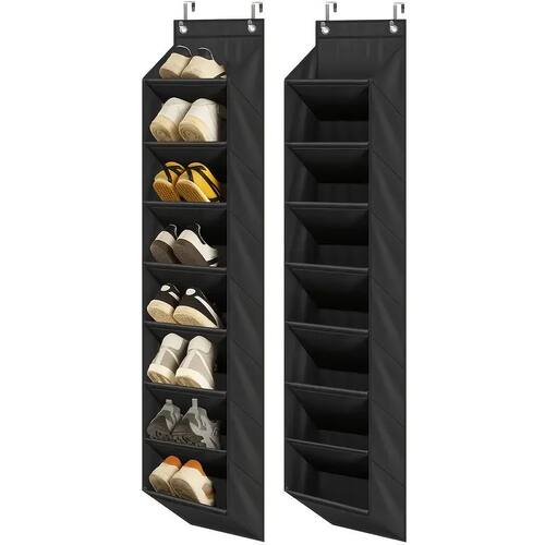 8-Tier Shoe Rack, Freestanding Hanging Shoe Organizer with M
