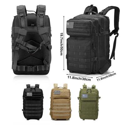 50L/35L/25L Tactical Backpack Men's Travel Large Capacity Ru