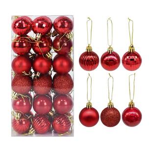 1box Christmas Balls Christmas Tree Ornaments Ball Xmas Hang