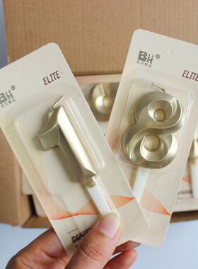 Birthday candles local gold bright gold pencil candle long