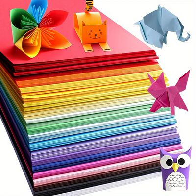 A4 Origami Paper, Printer Paper Copy Paper 10 Colors Random