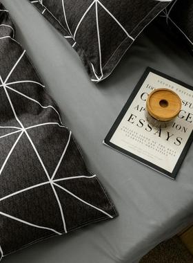 4pc bedsheet set flat sheet student bed cover single/double