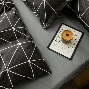 4pc bedsheet set flat sheet student bed cover single/double