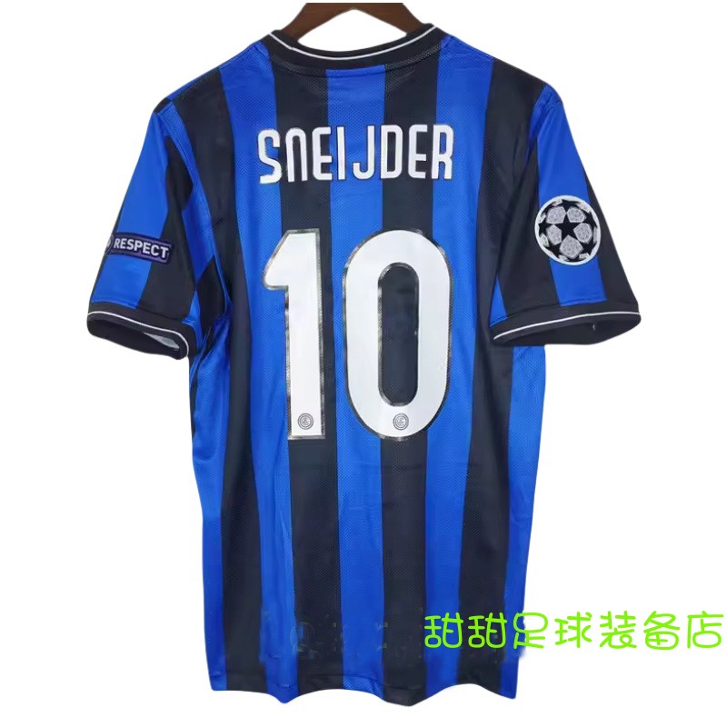 09-10 Inter Soccer Jersey Milan Retro Shirt Classic SNEIJDER