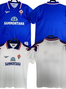95-96 Fiorentina Retro Soccer Jersey Shirts Maglia da Calcio
