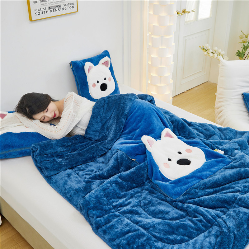 加厚抱枕被子两用枕头被汽车车用午睡折叠沙发靠枕毯子车内二合一