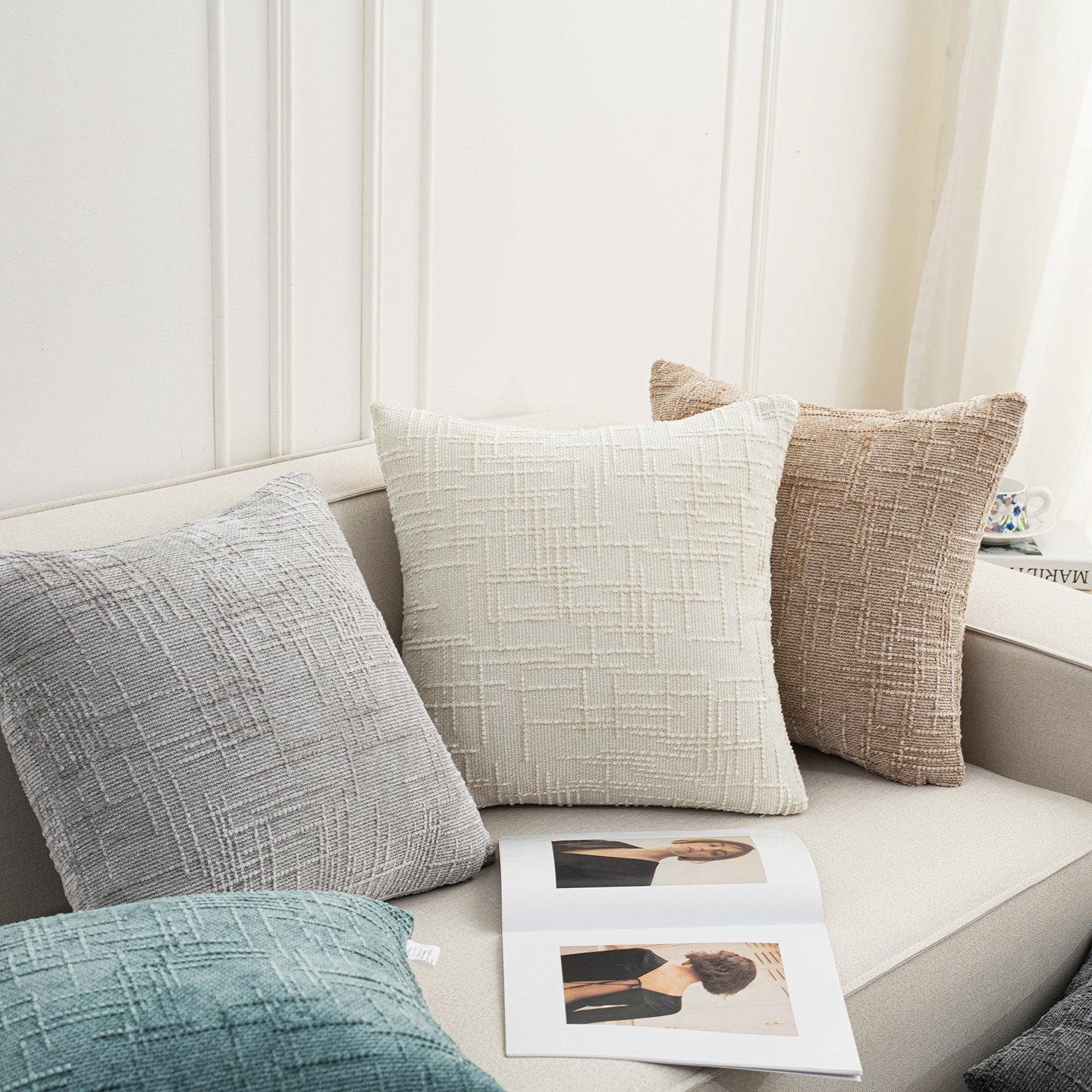 雪尼尔沙发客厅抱枕靠垫可拆洗2026新款高级感车载飘窗靠背靠枕套,居家布艺,靠垫/抱枕,淘宝优惠券,粉丝福利购,淘宝优惠卷