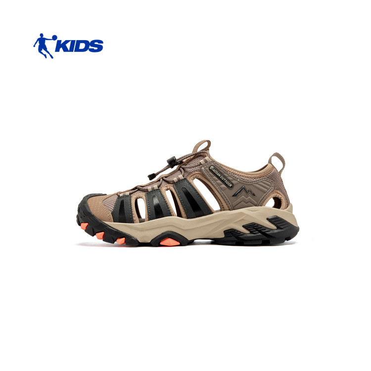 乔丹男儿童凉鞋夏季2026新款洞洞鞋男款鞋子透气软弹TDF10A26292