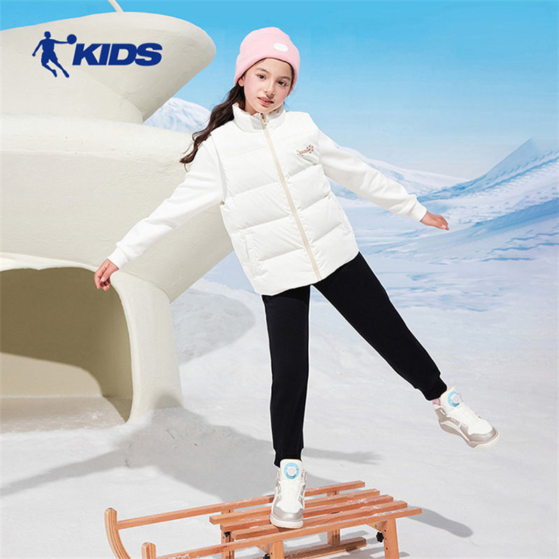 乔丹童装女童羽绒服冬季保暖儿童马甲保暖抗寒羽绒外套T9345206,童装/婴儿装/亲子装,羽绒马甲,淘宝优惠券,粉丝福利购,淘宝优惠卷