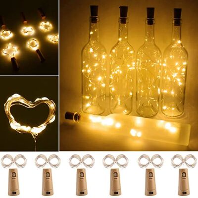 LED Wine Bottle Lights with Cork 1/2/3M Cork Lights Fairy Mi