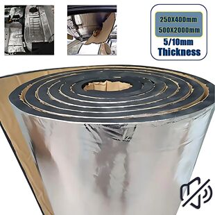 5/10mm Car Soundproof Mat Proofing Deadener Heat Noise Insul