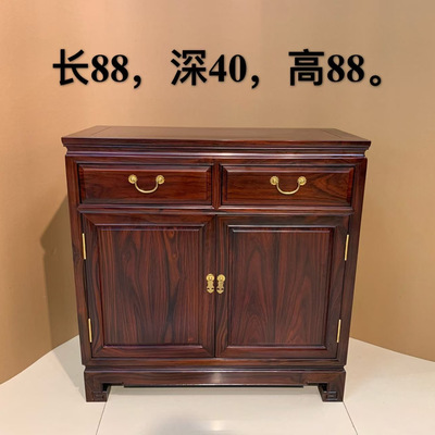 红木餐边柜阔叶黄檀茶水柜非洲酸枝储物柜新中式碗柜餐厅收纳柜